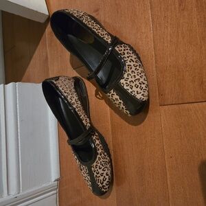 Cole Haan Nike Air leopard pony hair Mary Janes 8